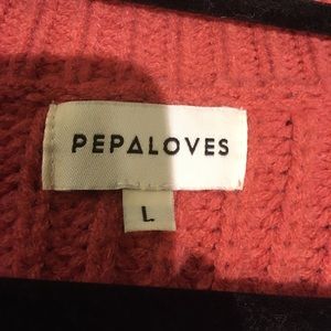 Pepa Loves Salmon 🍣 Colored Open Swing Sweater